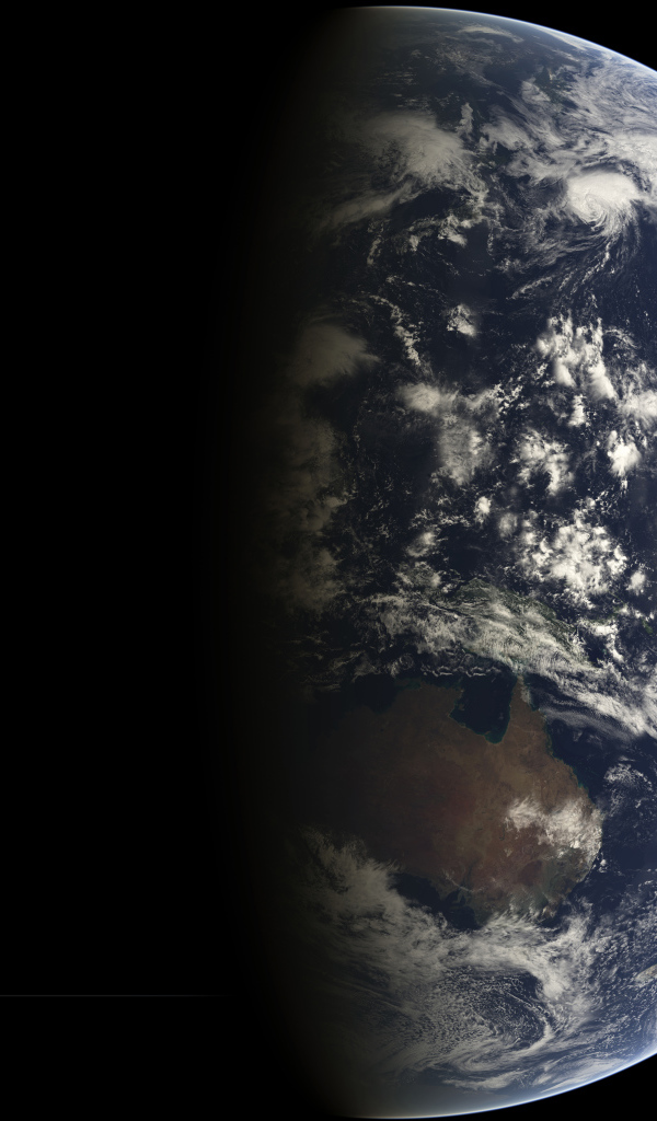 Земля и Луна в космосе