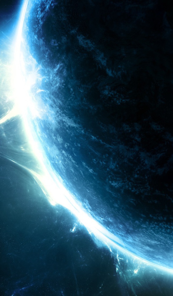 Огненная голубая планета