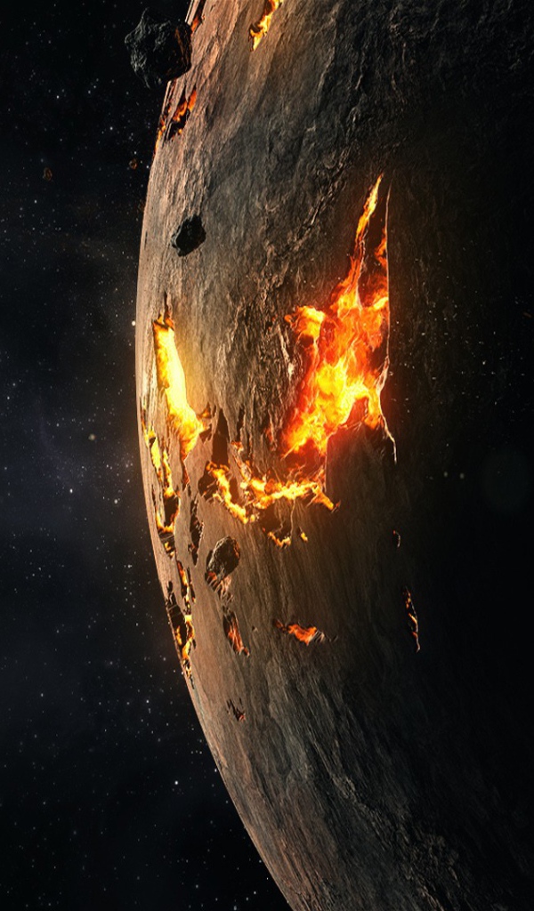 Огненные раны на поверхности планеты