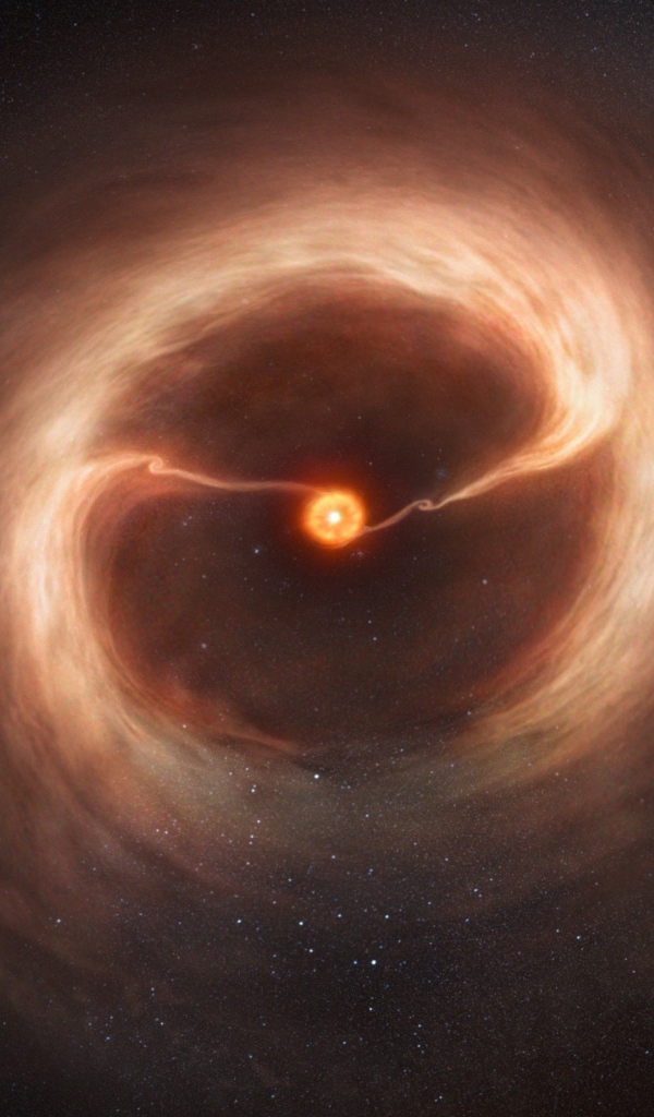 Галактическая линза в космосе