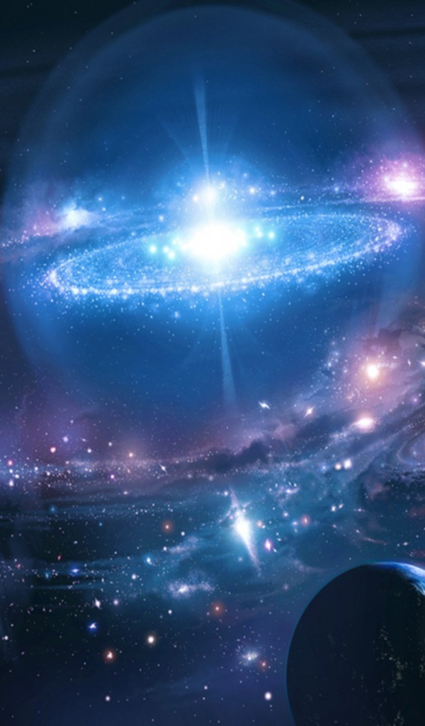 Галактика в плазменном пузыре