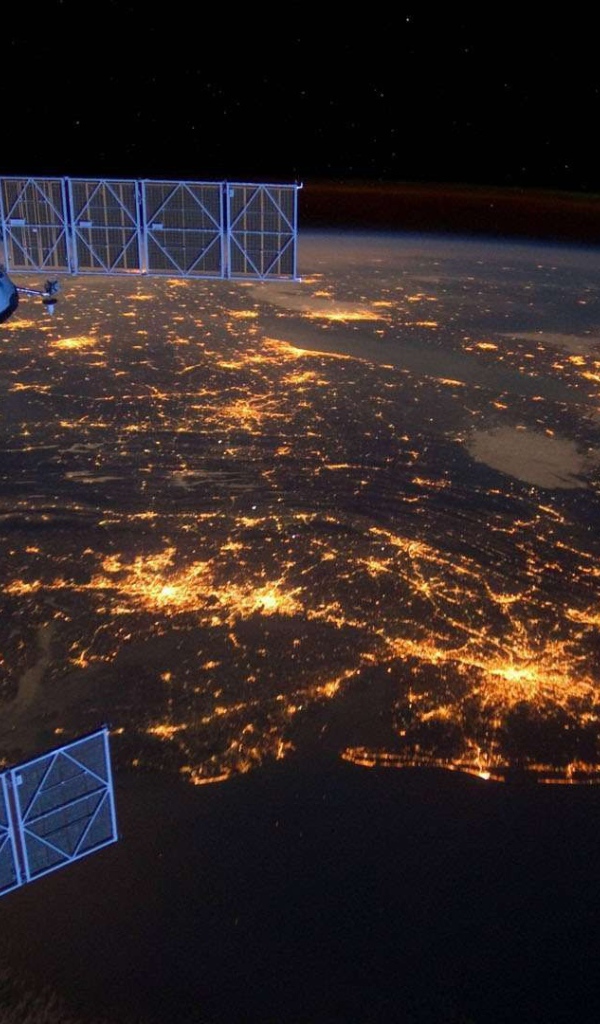 Ночная Европа из космоса