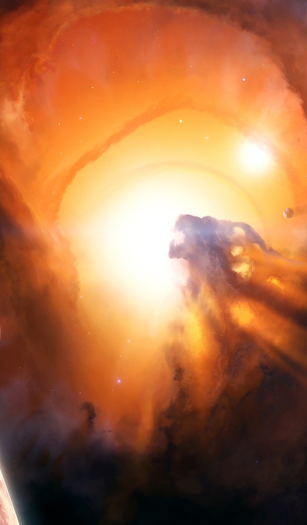 Вспышка звезды в планетной системе