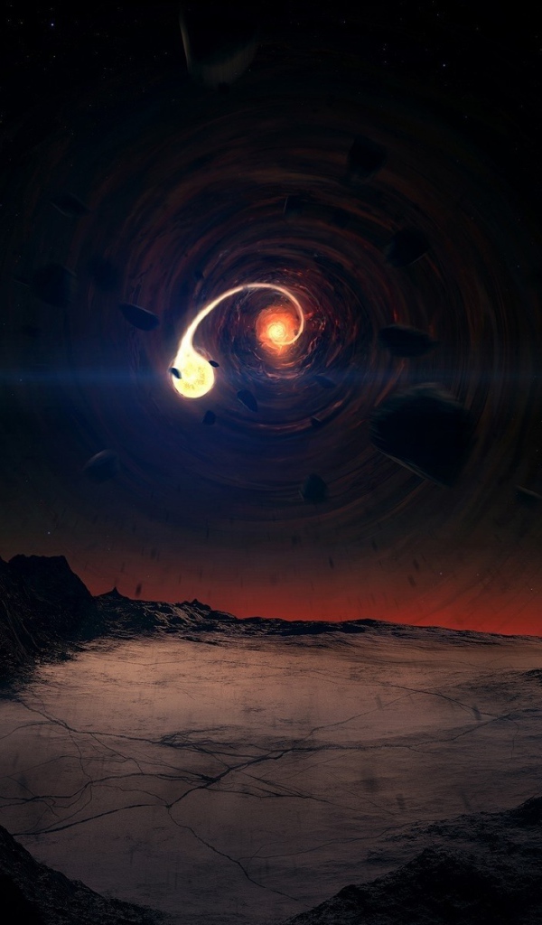 Планета неотвратимо летит в черную дыру