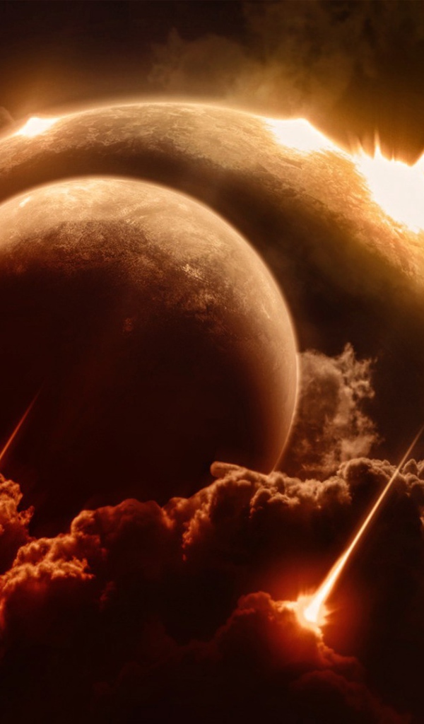 Планеты в облаке комет и метеоров