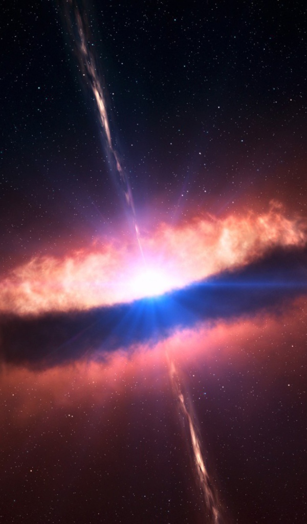 Квазар в дальнем космосе