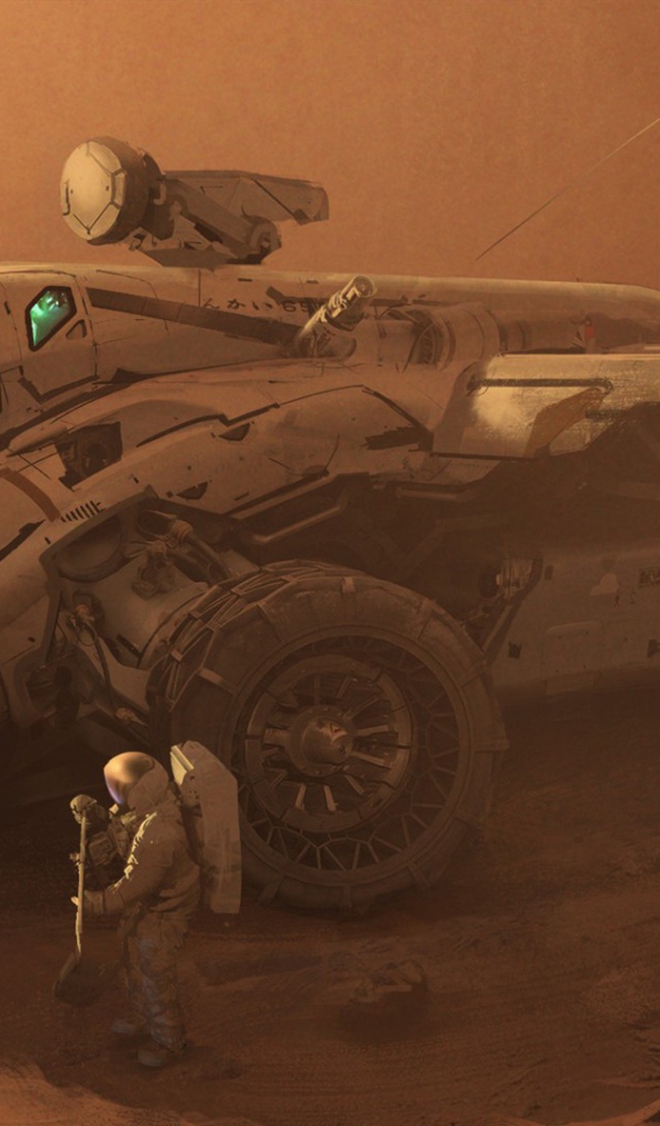 Марсоход попал в пылевую бурю