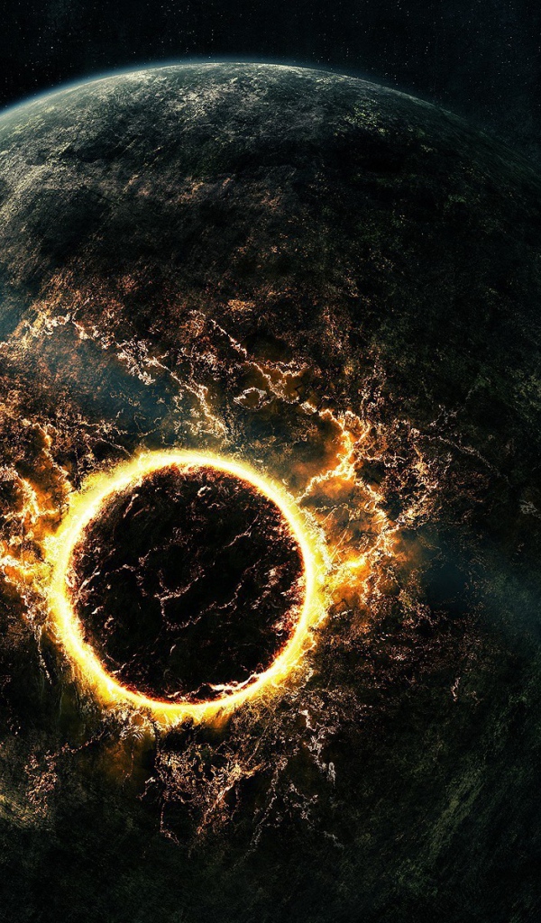 Спутники врезаются в планету