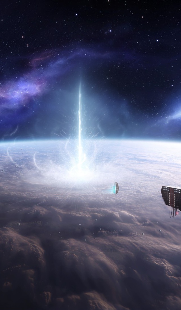 Корабли улетают с гибнущей планеты