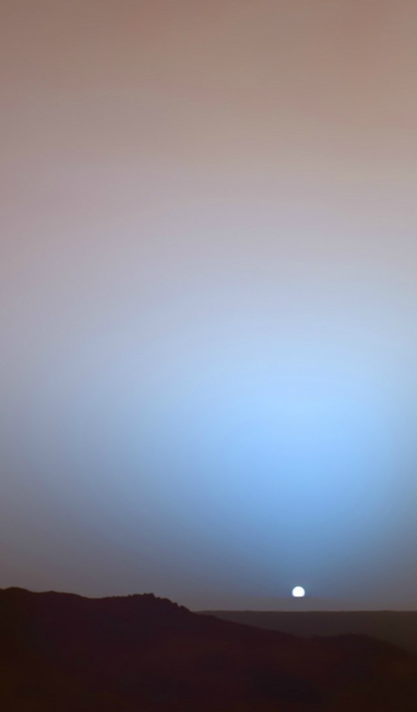 Закат Солнца на Марсе