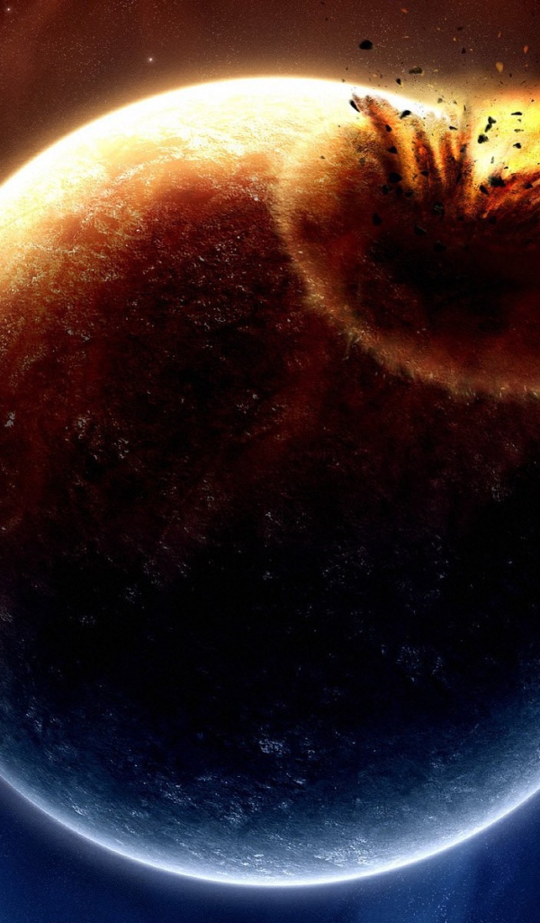 Комета врезалась в планету