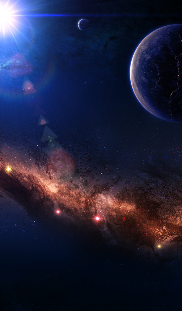 Свет звезд в туманности