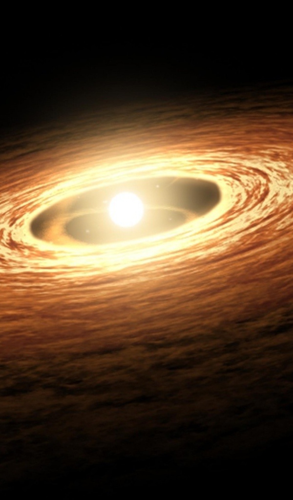 Кольцо газа вокруг тусклой звезды