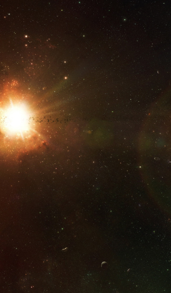 Звезда освещает планету