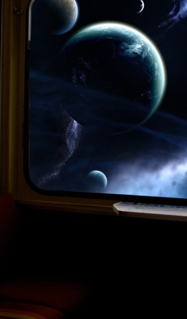 Вид из окна космолета