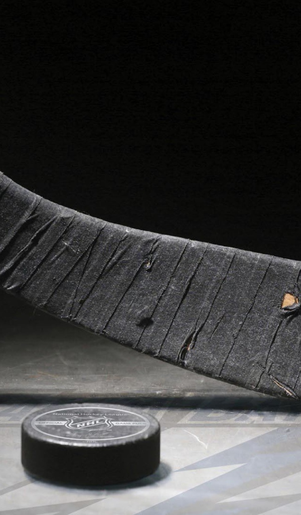 Хоккейная клюшка и шайба