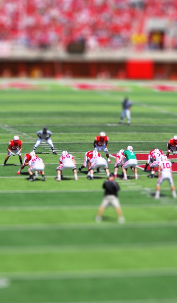 Американский футбол на стадионе