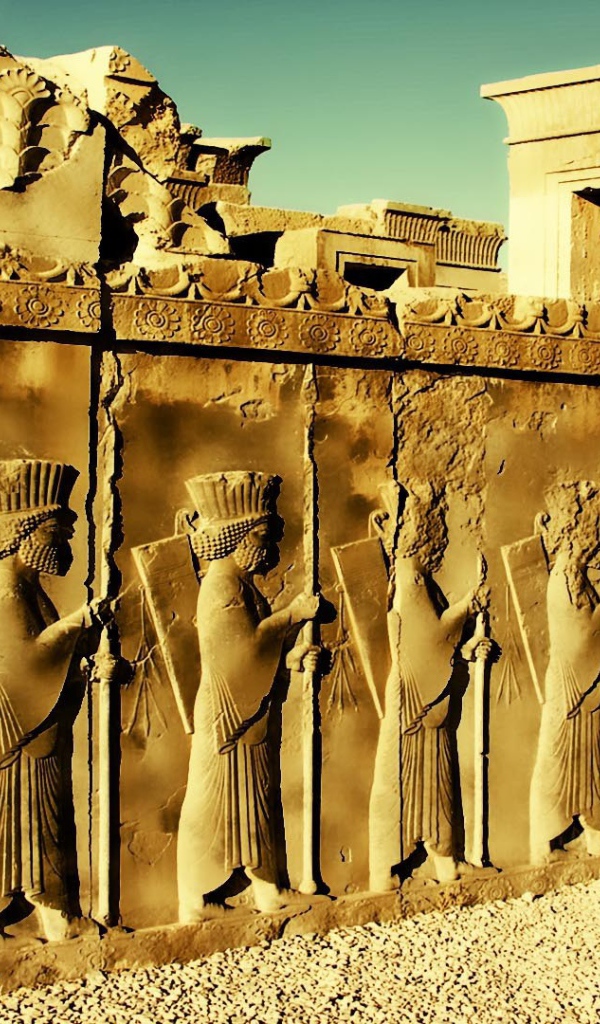 Древние барельефы Персеполиса, Иран