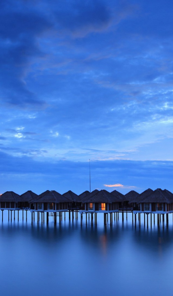 Дома на сваях в Пенанг, Малайзия