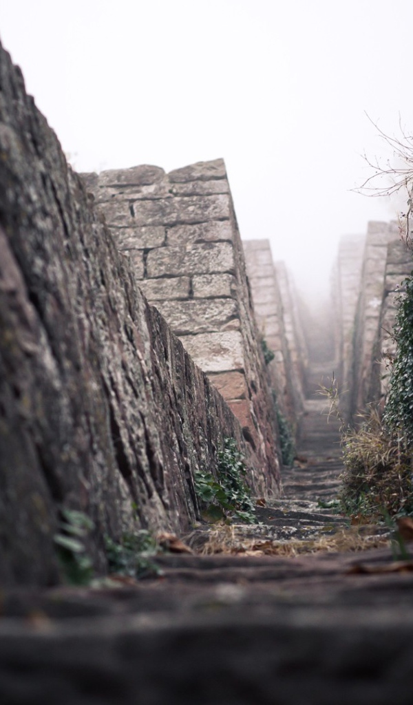 Дорога среди каменных пирамид