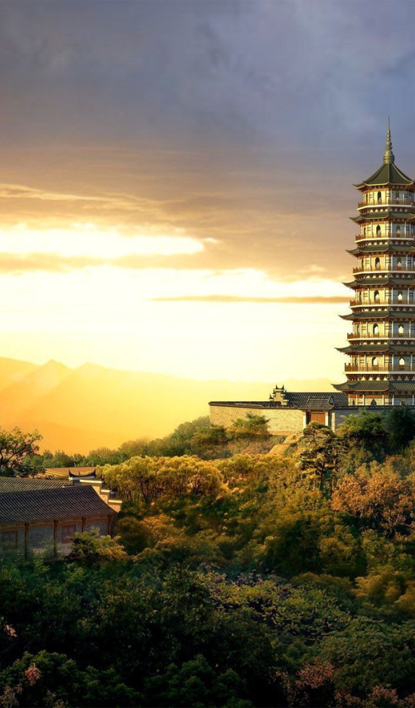 Пагода в юго-восточной Азии