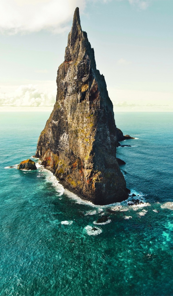 Sharp rocks off the coast of Australia