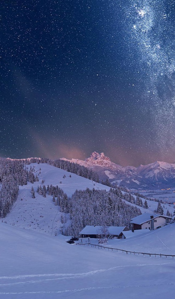Tyrolean mountains in the winter, Austria