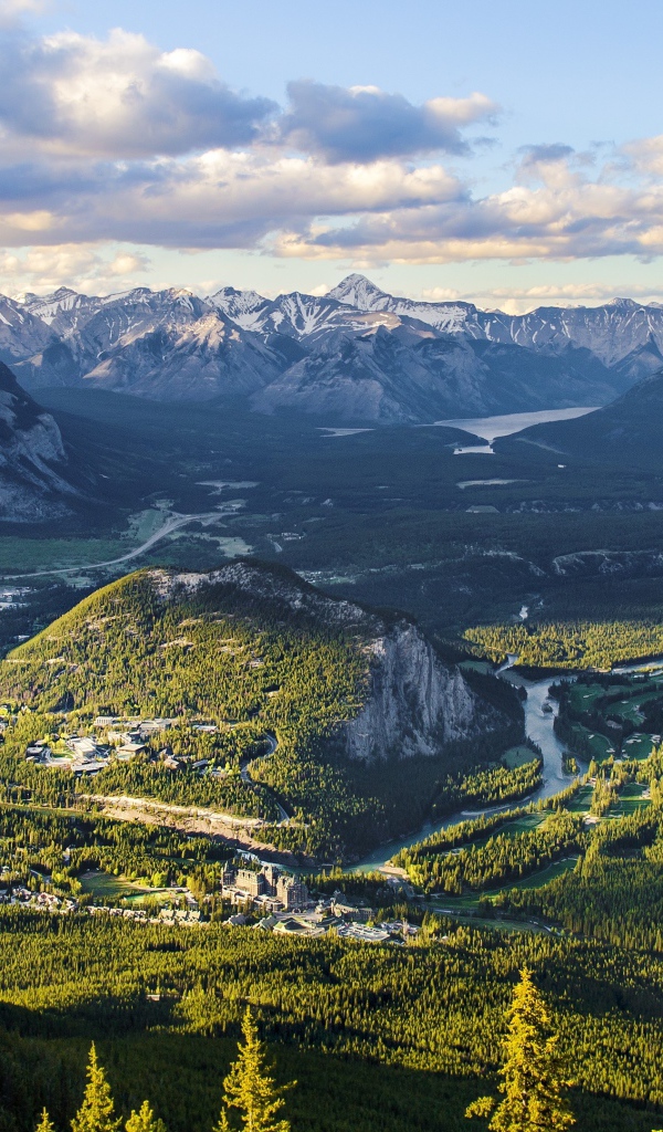 Панорама парка Банф, Канада