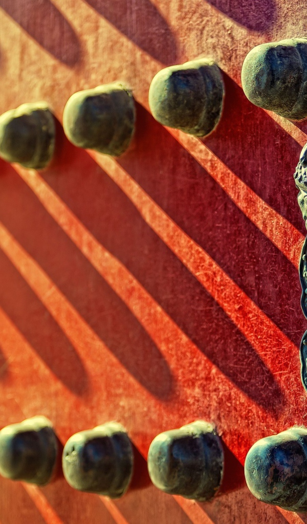 Украшения на входной двери в Китае