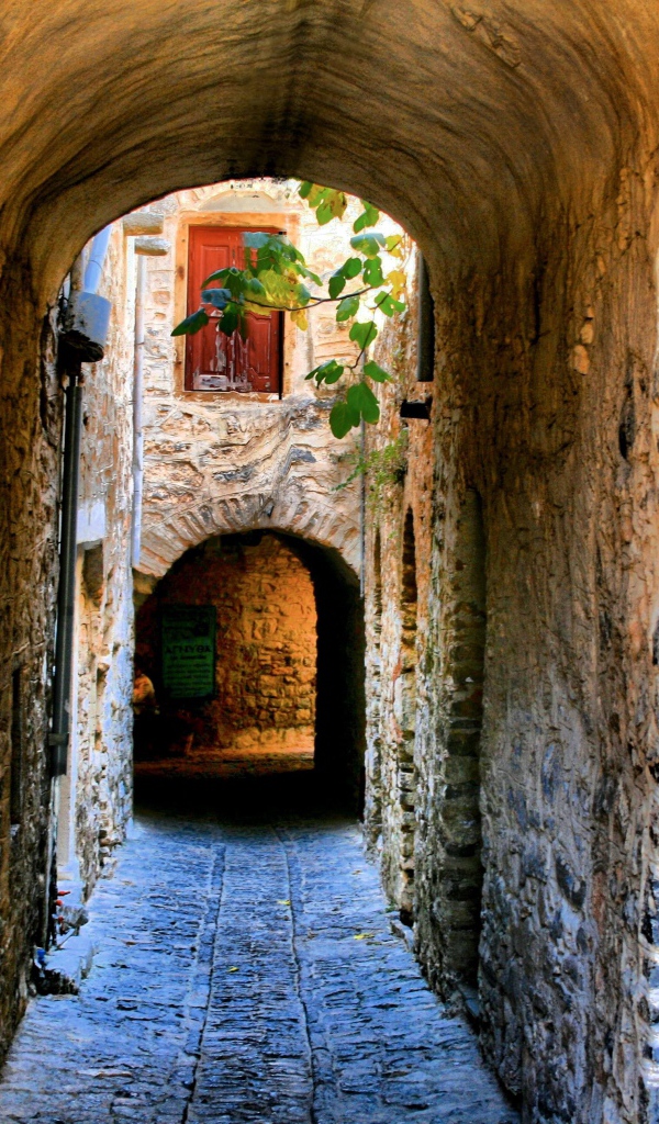 The passage for pedestrians, Chios Greece