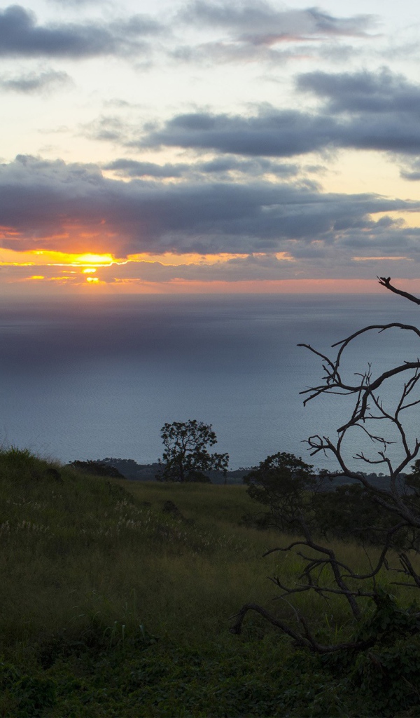 Закат над морем, Гавайи