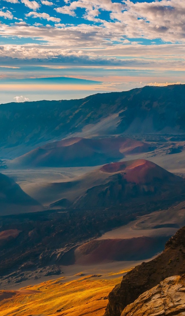 Volcanic landscape on Maui, Hawaii
