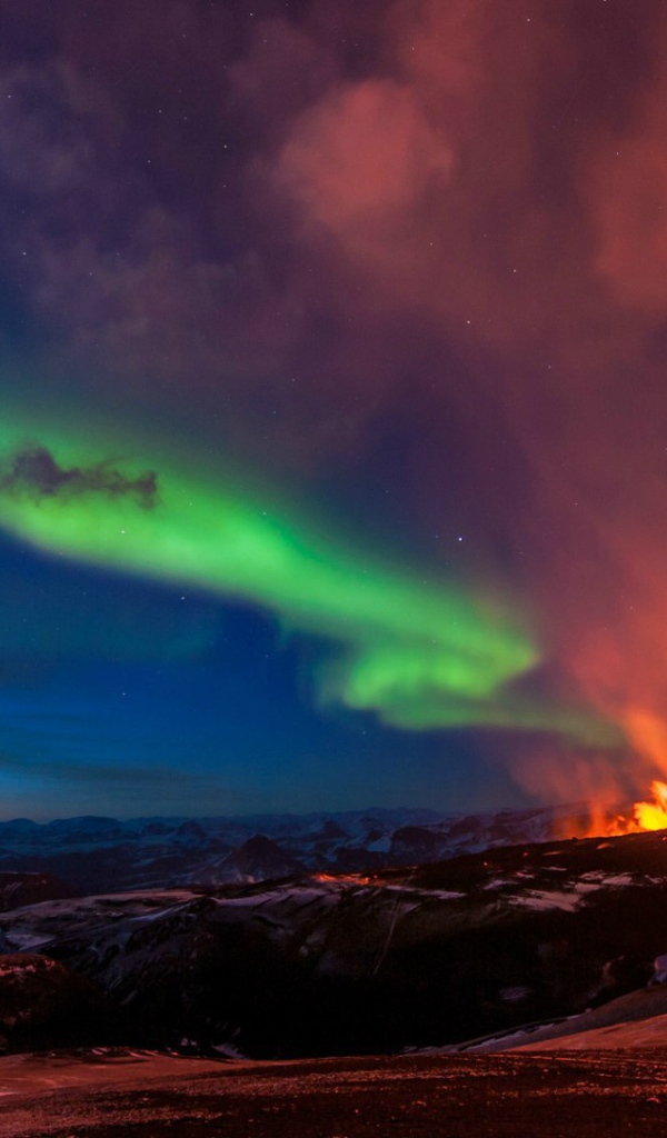 Извержение вулкана в Исландии