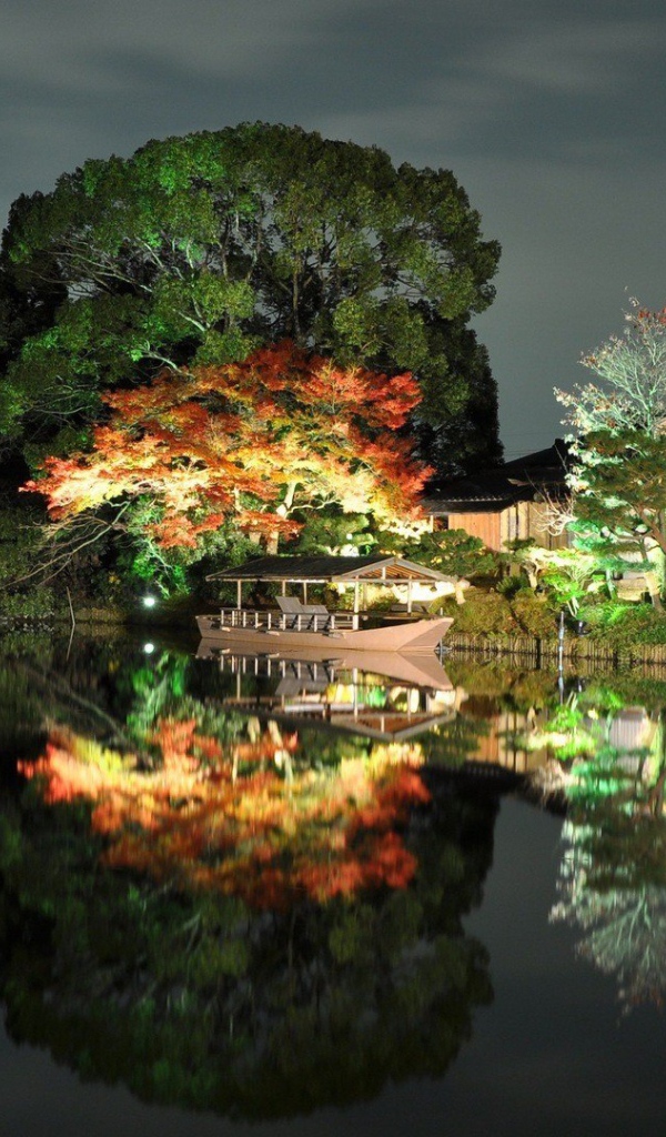 Вечерний пейзаж в Японии