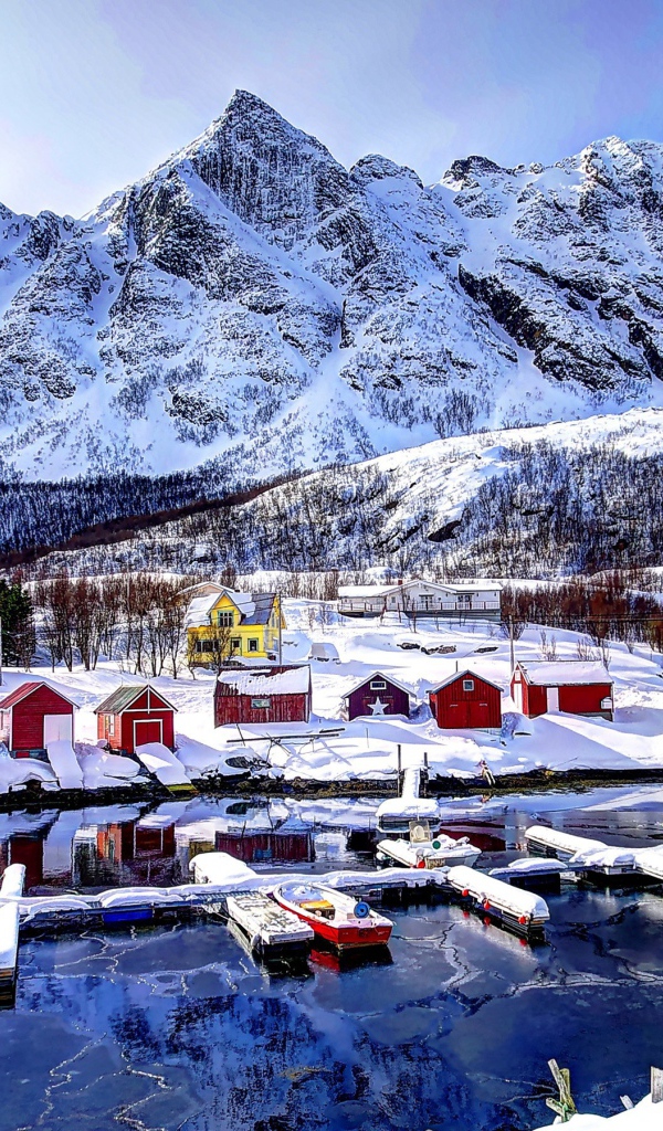 Рыбацкий поселок в Норвегии