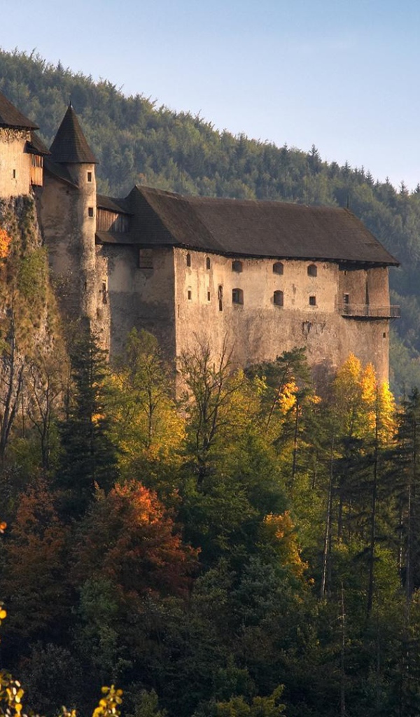 Замок на холме в Словакии