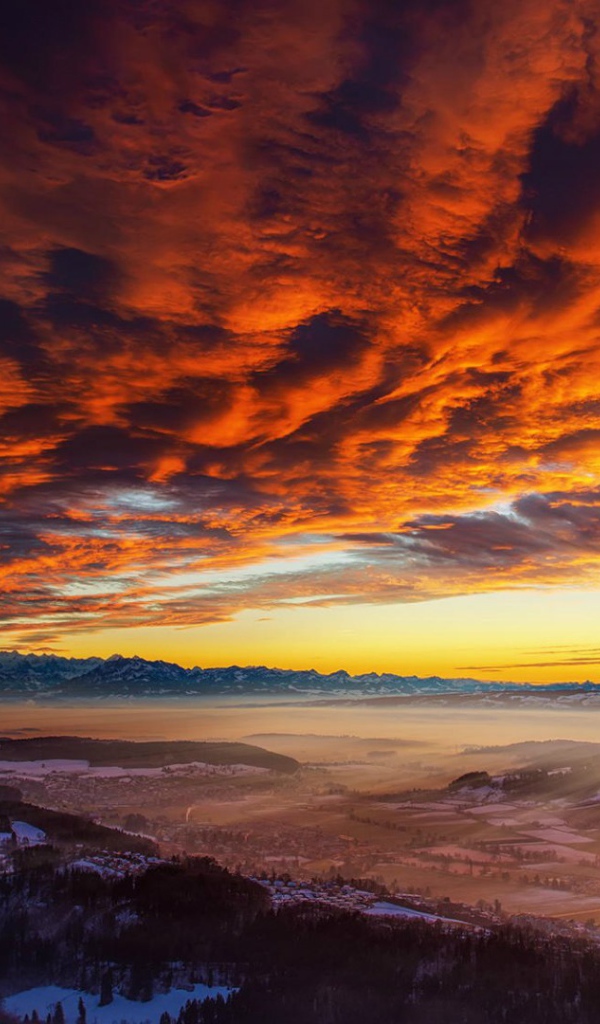 Горный пейзаж в Швейцарии