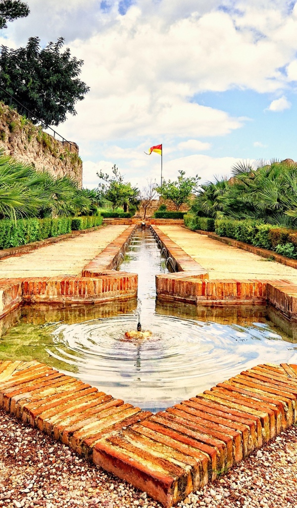 Фонтан в форме звезды