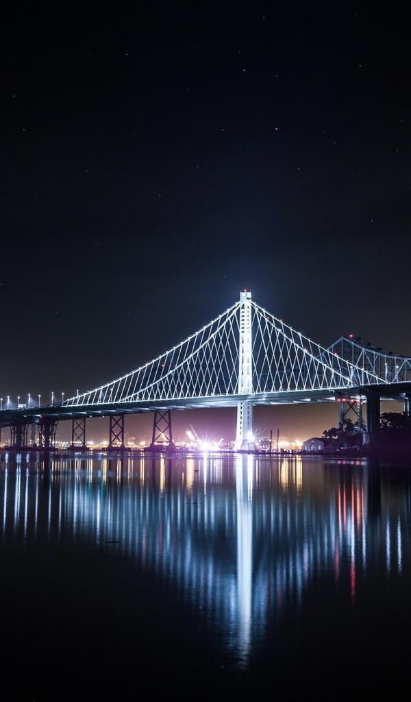 Ночной мост в Сан-Франциско, Калифорния