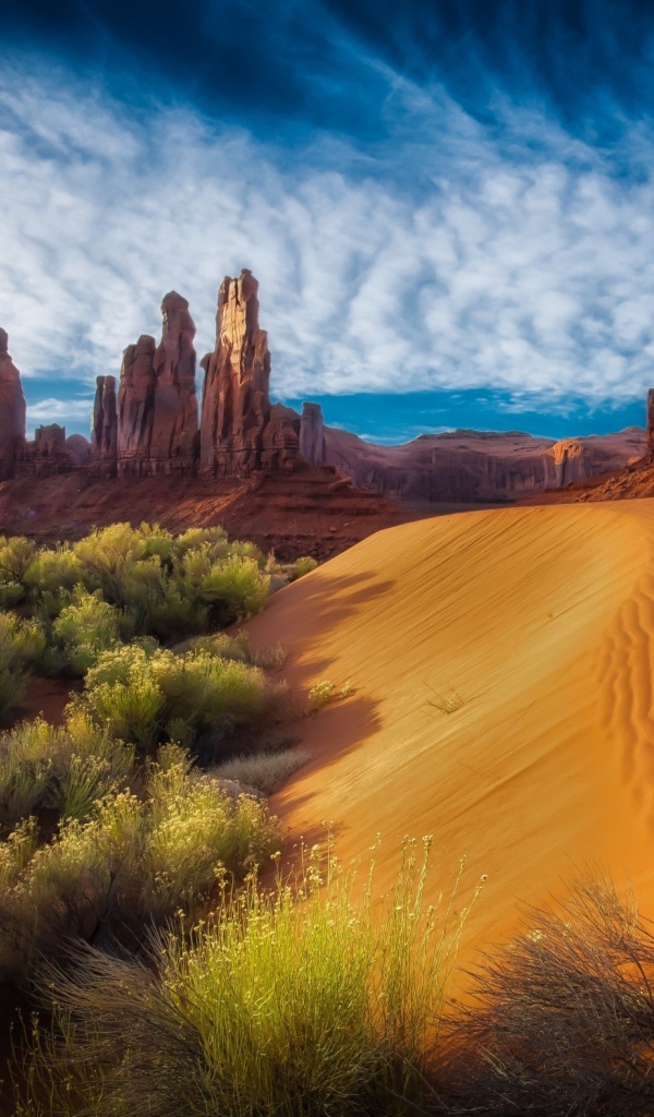 Пустыня у края Долины монументов