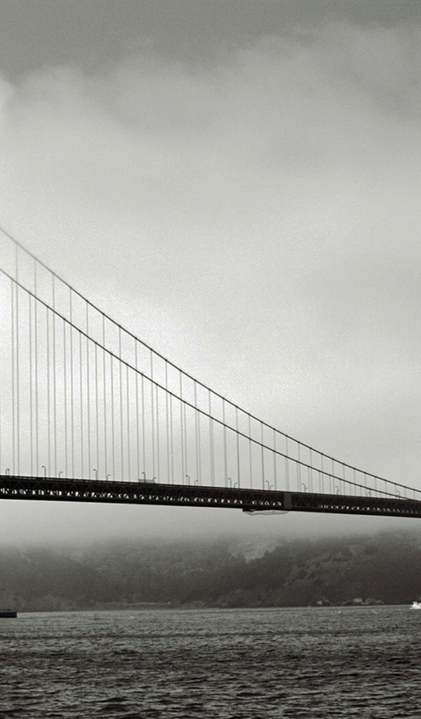 Знаменитый мост Золотые ворота, старое фото