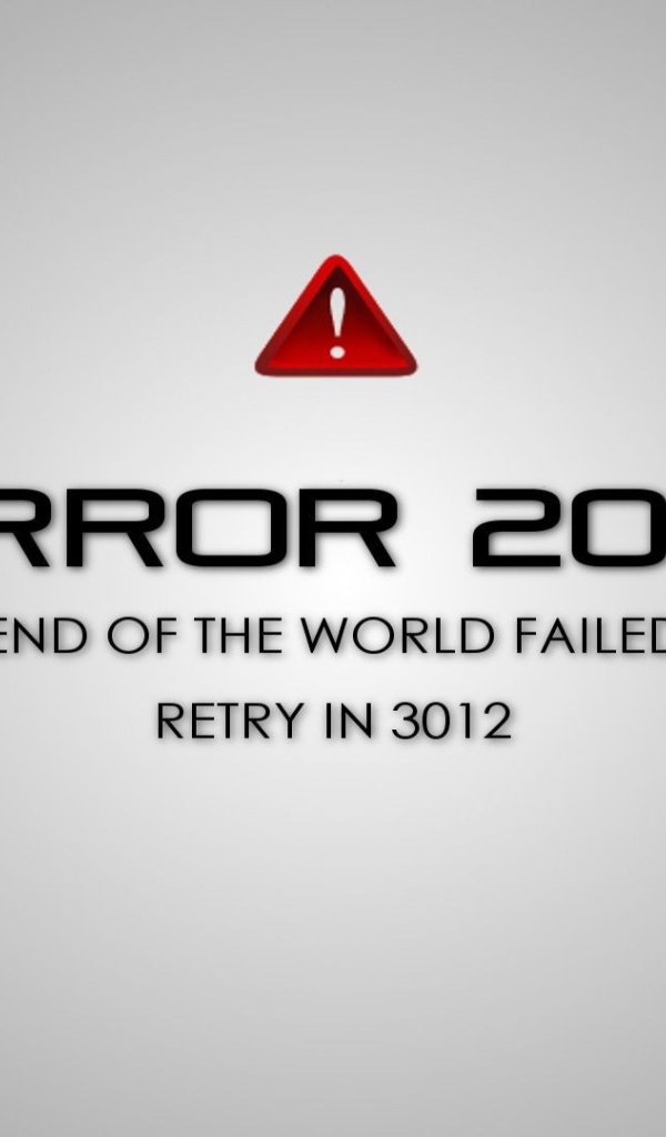 Конец света не удался, попробуйте снова в 3012 году