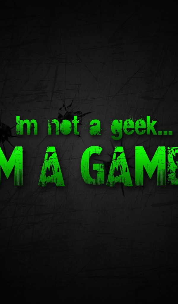 I'm not a geek, I'm a gamer