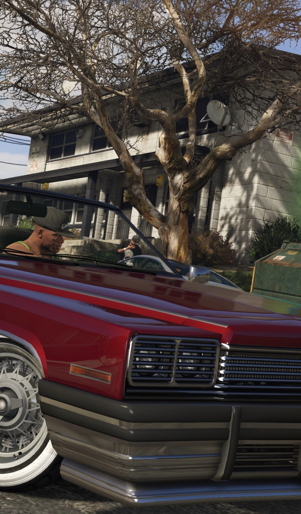 Красный кадиллак в игре Grand Theft Auto V
