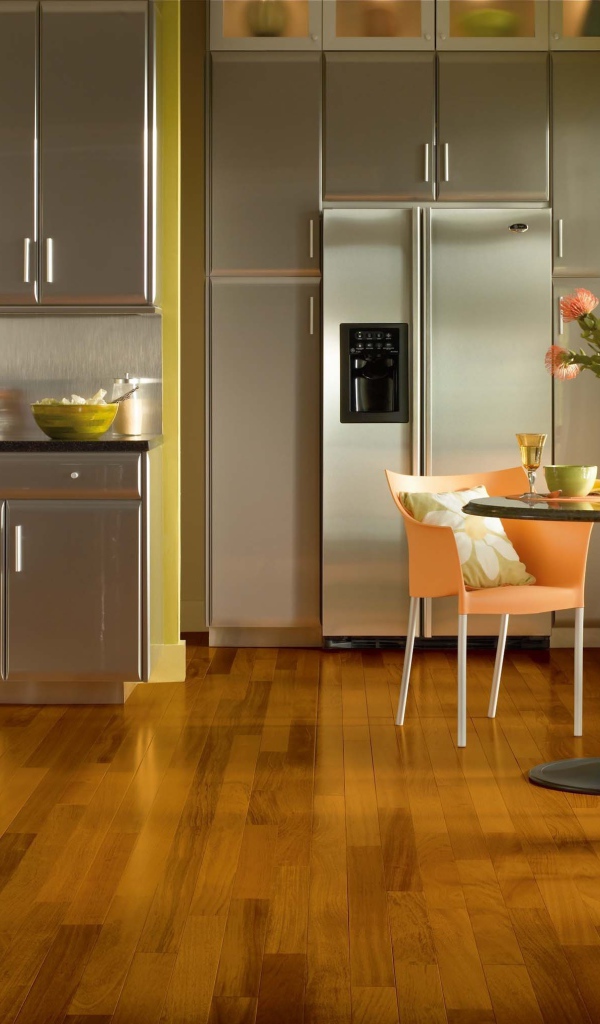 Серебристая кухня