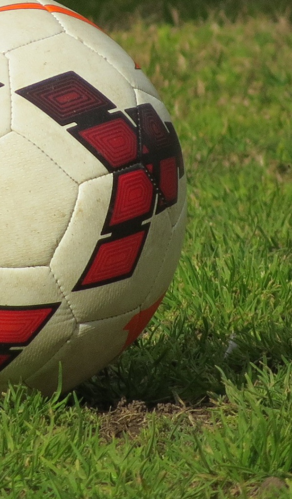 Футбольный мяч на газоне