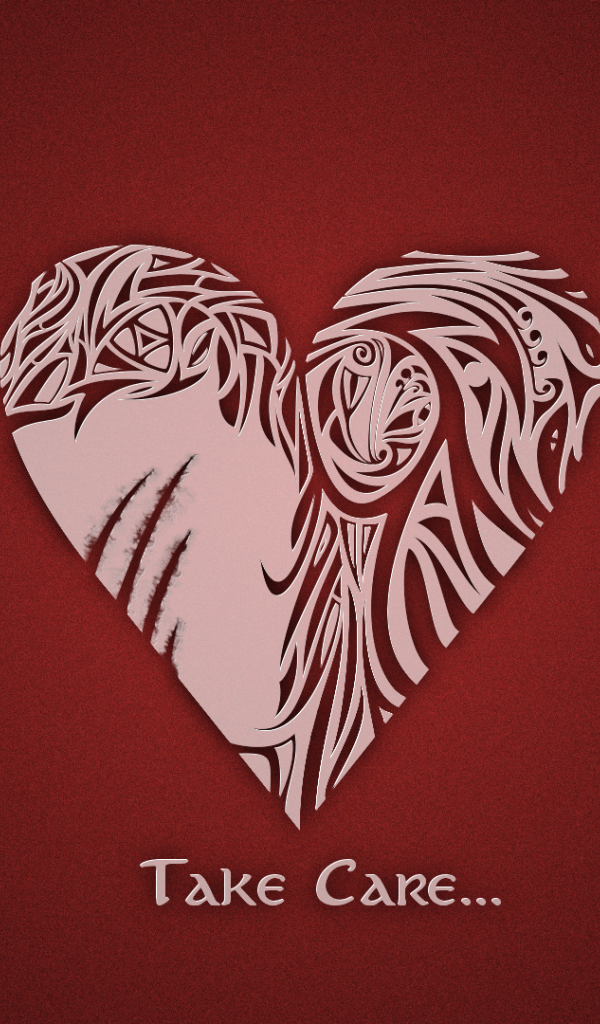 Берегите свою любовь, красный фон