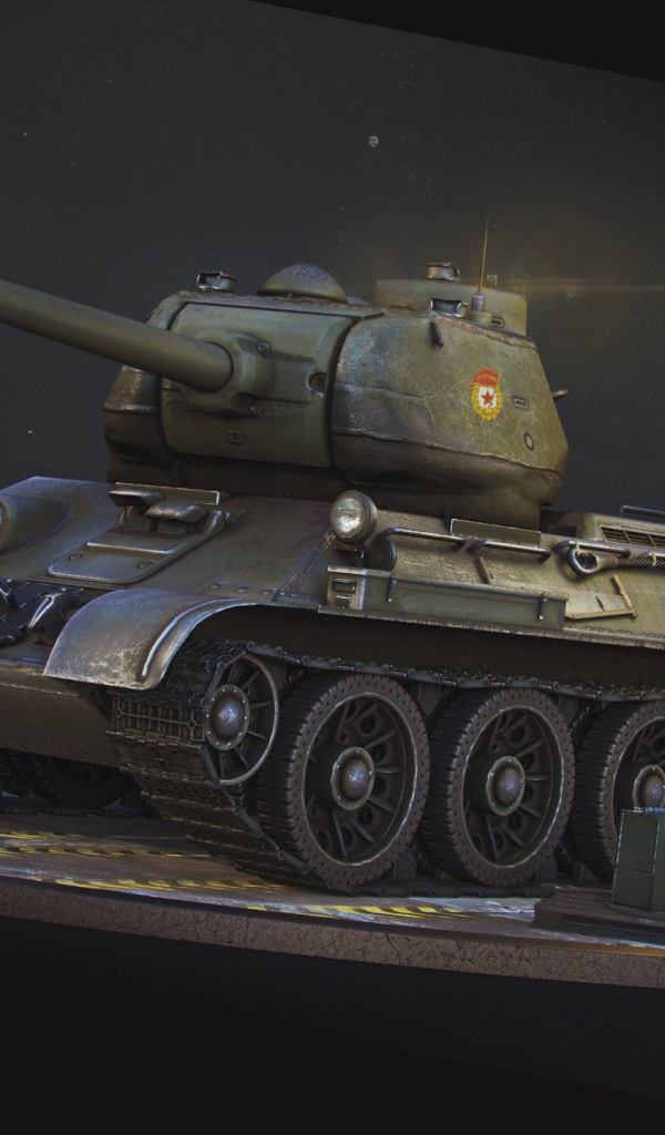 The game World of Tanks, tank T-34-85
