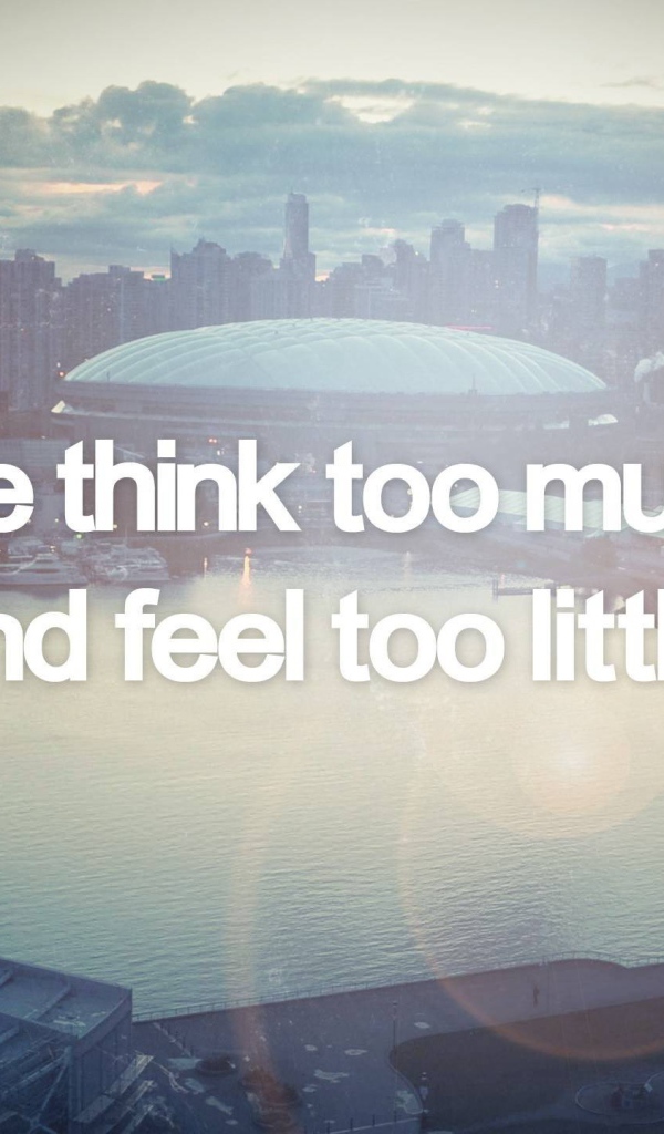 Мы думаем много, а чувствуем мало