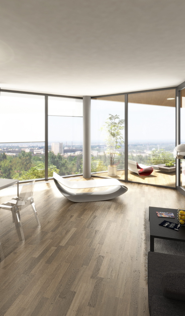 Черно белый дизайн квартиры